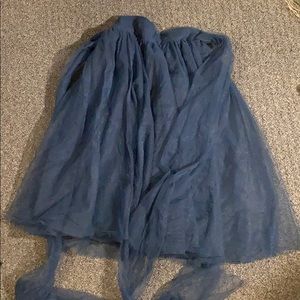 Navy blue tool skirt